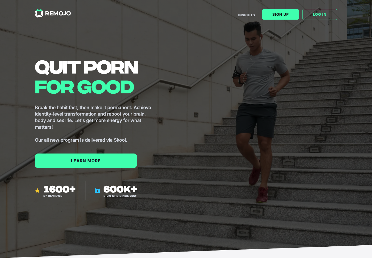 Remojo homepage screenshot